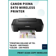 Canon Pixma Ink Efficient E470 Printer (Print, Scan, Copy, Wireless)