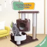 Cat Scratching Post House Cushion Perch Cat Scratching Post Scratcher Tree Cat Tree Plush Activity Gym Center House