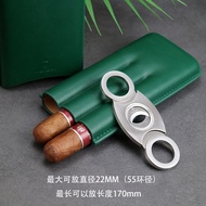 Cuban cigar leather case humidor cigar humidor 3-pack cigar case portable travel humidor scissors古巴雪