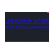 LP140WFA-SPMA B140HAN04.D NV140FHM-N4F 14.0 inch 1920X1080 IPS FHD 30PINS EDP 60HZ LCD Screen For HP