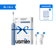 usmile Y1S แปรงสีฟันไฟฟ้า ชาร์จครั้งเดียวใช้ได้ 1 ปี ขจัดพลัค 98.18% IPX7 รับรอง ADA สีชมพู/ฟ้า การร