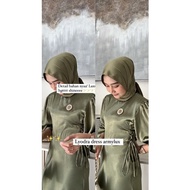 BISA COD GAMIS JEJE ATASAN WANITA TALI SERUT DRESS SATIN SILK GAMIS TERBARU SERAGAM BRIDESMAID DRESS