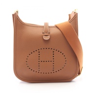 【二手】愛馬仕 HERMES 單肩背包 Evelyne 23 金色 其他 Evelyne 23 金色 女士 全新未使用