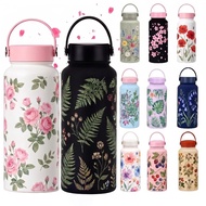 1000ml Printed Tumbler tahan sejuk Portable Stainless Steel Straw tumbler Botol Air Tahan Sejuk Ther