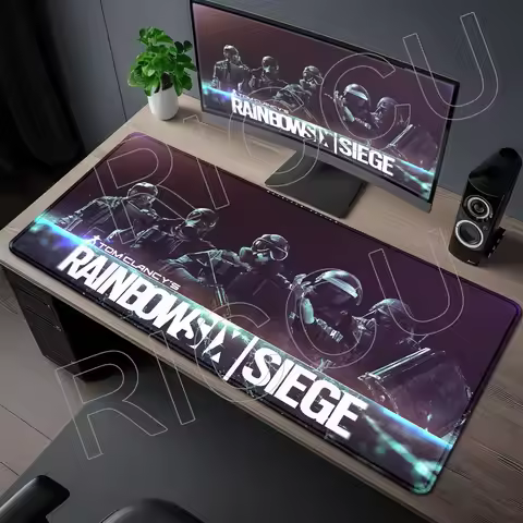 FPS Game R6 R-Rainbow Six 80X40CM Computer Anime Mouse Pad Gamer Office Carpet Gaming Esports PC Acc