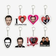 House MD Dr House Gregory House keychain acrylic mica model to decorate backpacks, bags, gifts, Amer