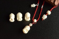 【不看】不看佛天然西伯利亞猛獁象牙冰料精工雕刻小項鏈