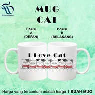 CAT MUG CAT MUG/ CAT GLASS/ CHEAP CUSTOM MUG/