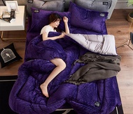 Magic Velvet Quilt Three Piece Set Crystal Velvet Bed Sheet Four Piece Set Thick Coral Velvet Quilt 