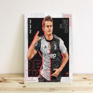 Juventus fc/ A3+ player wall Poster/ Frameless.