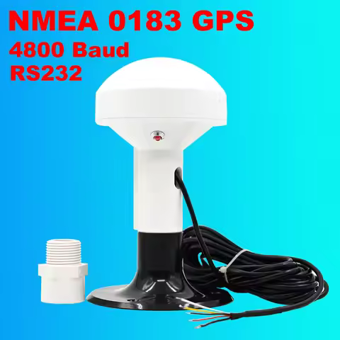 Marine GPS NMEA 0183 4800 Baud Antenna Receiver Compatible with Garmin Raymarine RS232 GPS Antenna S
