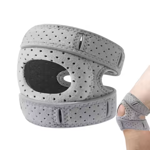 NEW 1Pcs outdoor Patella Protector Patella Knee Brace Adjustable Soft Patella Protect Band Damping C