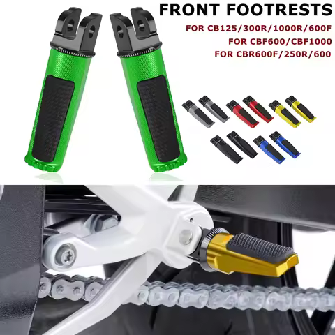 For Honda CBR250R CB600F HORNET Front Padel Footrests Foot Pegs CB125R CB300R CB1000R 08-20 CB650F 1