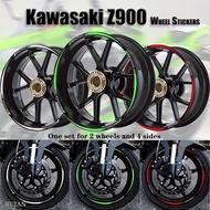 Kawasaki Z900 Wheel Stickers Z900 Modified Tire Edge Stickers Rim Stickers Waterproof Reflective