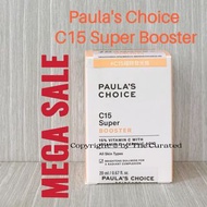 日期最新鲜！07/10/25官網單據 $518兩支$259@🔥 Paula's Choice C15 Super Booster 縮時亮白精華 20ml