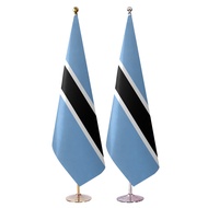 Bozwana Floor Flag Office Conference Room Vertical Flag 2.6m Silver Base Flagpole