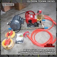 STEAM MOTOR MESIN CUCI MOTOR & MOBIL HONDA GX SIAP PAKAI SATU SET ORI - +Engine GX 200