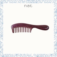 NAT Natural Smooth Purpleheart Wood Hair Comb - 9976