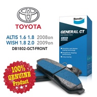 Original Bendix [DB1802GCT] Front Brake Pad - Toyota Altis 2008 / Wish 2009on