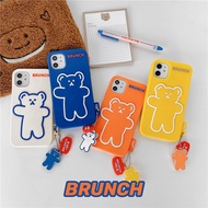 Korean Style Silicone Bear iPhone13/12/11/X Series/8/7 Phone Case