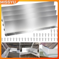 MISSYU 4Pcs Rainwater Valley Gutter Splash Guard Rain Drip Gutter Guard,Rain Drip Gutter Guard For H