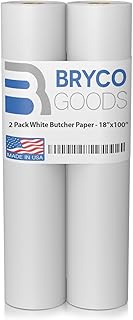White Butcher Paper Roll 18"x150' - Peach Butcher Paper for Smoking Meat, and Butcher Paper Smoker -