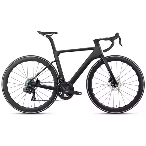 R15 Carbon Fiber Road Bike With Wireless 24 Speed Gears 700C Carbon Wheels and Disc Brake Carbon Roa