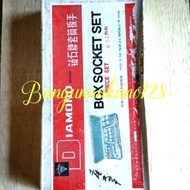Antique Diamond Socket Wrench Set, 32 pcs 8-32 mm, iron box