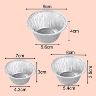 High-Quality Tin Paper Cups for Air Fryers and Ovens - Ideal for Egg Tarts and
