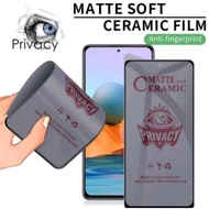 SAMSUNG (CERAMIC SPY) 2 MATTE FULL COVER A33 5G A53 5G A73 5G A04 A04S A04 CORE TEMPERED GLASS TEMPE