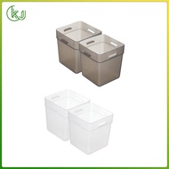 [Wishshopeelxl] 2 Pieces Refrigerator Side Door Box Fridge Organiser Refrigerator Organizer Box for Fridge Cabinets Pantry Small Items Fruits