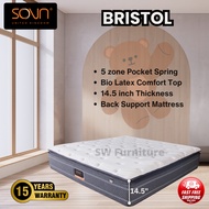 SOVN (United Kingdom) Bristol 5 Zone Individual Pocket Spring Mattress