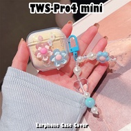 【Future star】For TWS-Pro4 mini Case Casing Soft Silicone Earphone Case Niche Cartoon Pattern