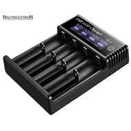 New USB LCD Battery Smart Charger 4 Slots Dual for 18650 3.7V Rechargeable Lithium Battery for 1.2V 