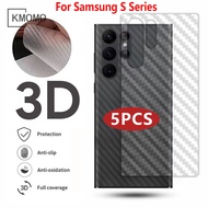 5 Pcs Lot 3D Back Carbon Fiber Screen Protector Film For Samsung Galaxy S24 Ultra S23 FE S22 Ultra S