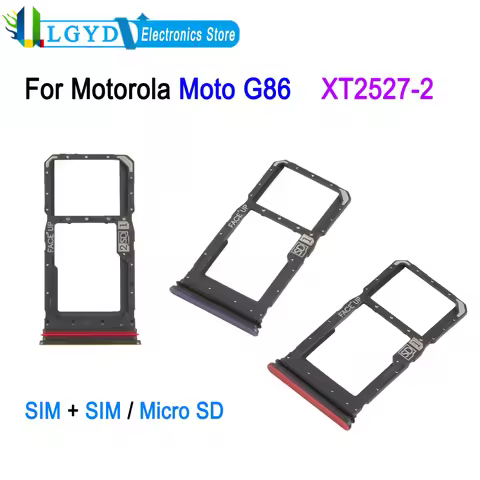 Dual SIM Card Tray For Motorola Moto G86 XT2527-2, SIM1 + SIM2 / Micro SD Card Tray Replacement Part