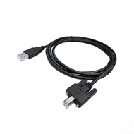 [ORIGINI SELECT] USB 2.0 Data Transmission A Male To B With Screw 1.8M Black