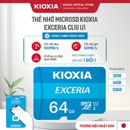 KIOXIA MicroSD memory card 128Gb / 64Gb /32Gb CL10 U1 reads 100mb/s Exceria / Exceria G2 - Micro SD 