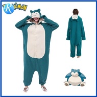 Women Pokemon Onesie Snorlax One-Piece Pijamas for Adults Cosplay Costume Halloween Kigurumi Christm