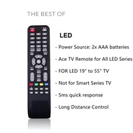GOODLIGHT-Plus Replacement Remote Control for ACE Brand LED &amp; Smart TV