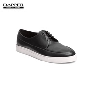 DAPPER รองเท้าผ้าใบผู้ชาย Contrast Lace-Up Sneakers สีดำ