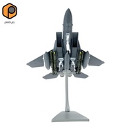 [prettyia] 1:100 Scale F 15E Fighter Fighter Model Toy Aircraft Model with Display Stand Fighter for