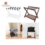 [UsusexaMY] Folding Luggage Rack Suitcase Stand Portable 68x45x55cm x Shaped Construction with Nylon