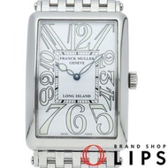 Franck Muller Long Island腕錶，日本限量400枚，正品日本型號，Long Island 1150SC，附原廠錶盒、日本保固卡、替換錶帶，不鏽鋼男士腕錶，白色，拋光，成色極佳 [