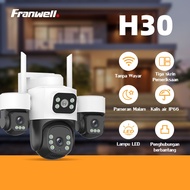 Franwell V380 H30 Wireless CCTV 3Lens 12MP Outdoor IP Security Camera Wifi Connect To Cellphone Dual