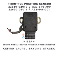 22620-02U11 / A22-646-J01 TPS Sensor - Nissan RB20 RB20DET RB25 RB25DET for Cefiro A31 Laurel C33 C3