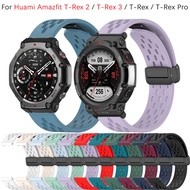 Silicone Strap For Huami Amazfit T-Rex 2 / T-Rex 3 / T-Rex / T-Rex Pro Smart Watch Band Replacement 