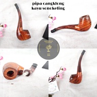 pipa cangklong kayu sonokeling model klasik kilap murni amplasan manual tanpa bahan kimia atau yang