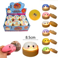 Glitter Dumpling Stress Relief Fidget Toys Glowing Bao Bun Squishy Anxiety Slime