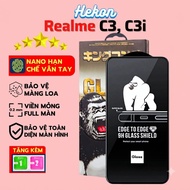 Realme C3, C3i hekon full screen tempered glass | Screen protector for Realme phones